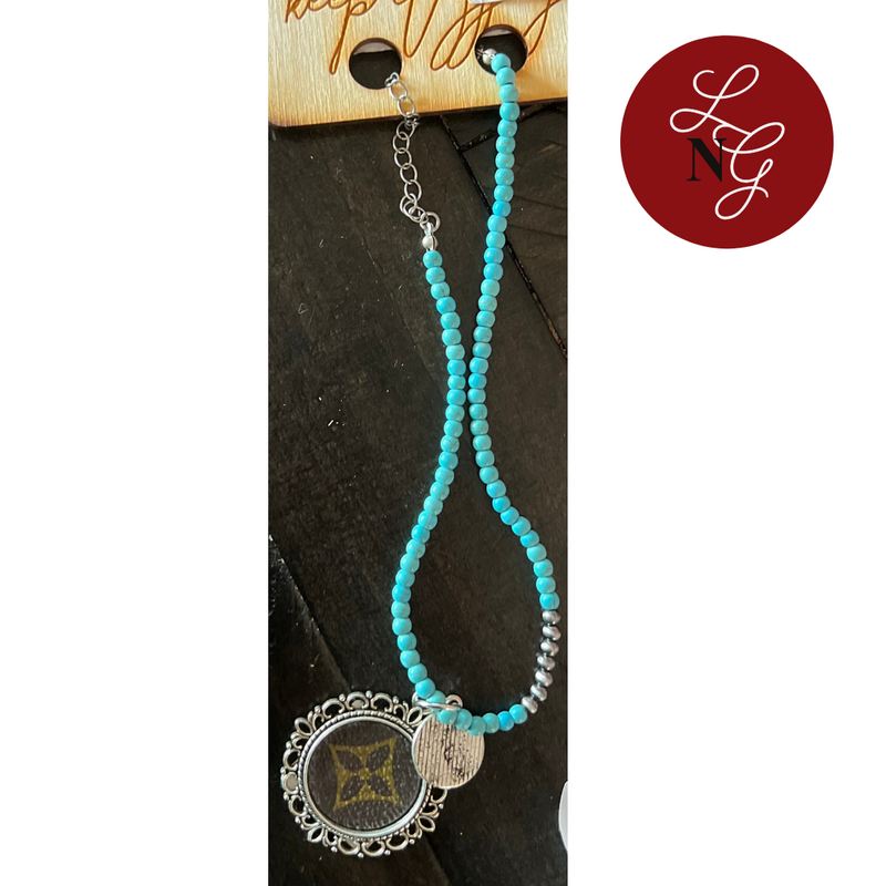 Upcycled Turquoise Necklace