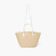 Veronica Polka Straw Tote