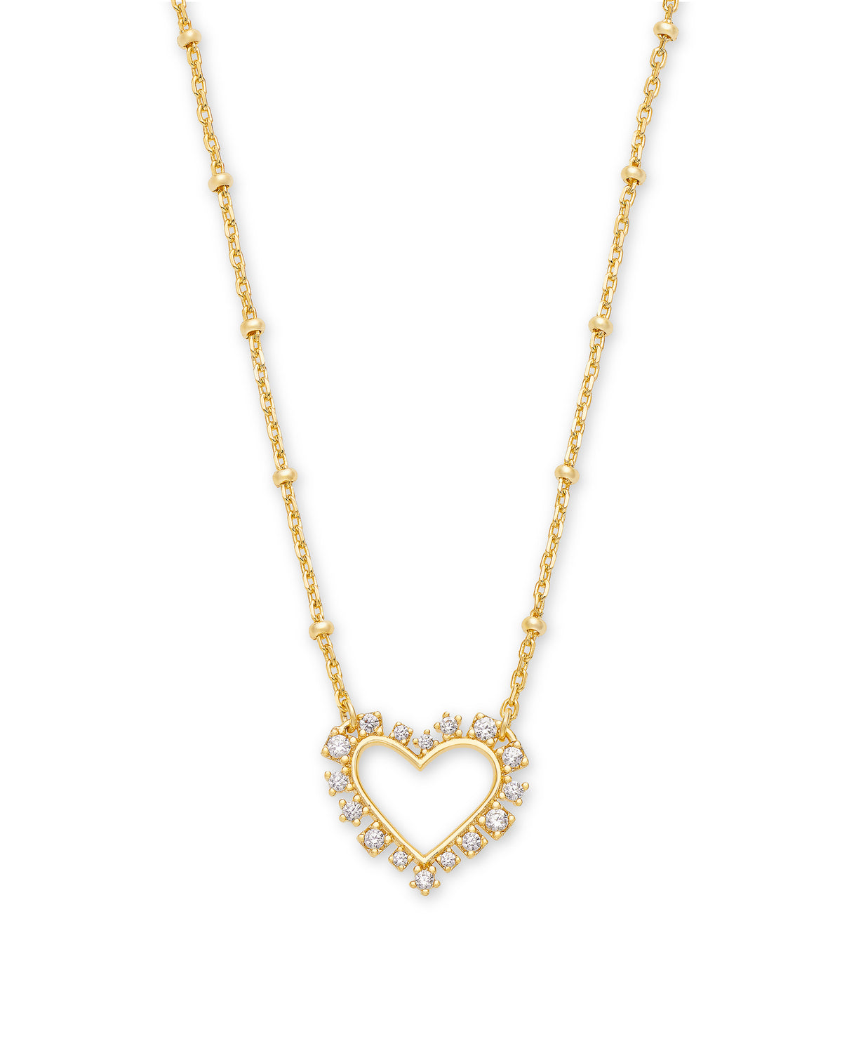 Ari Heart Crystal Pendant Necklace